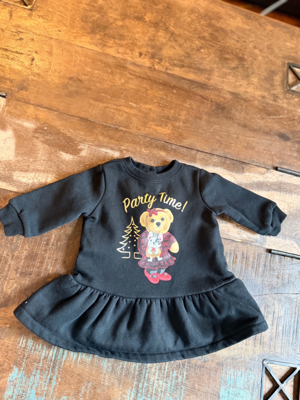 Ralph Lauren Black Knit Garment with Label Detail